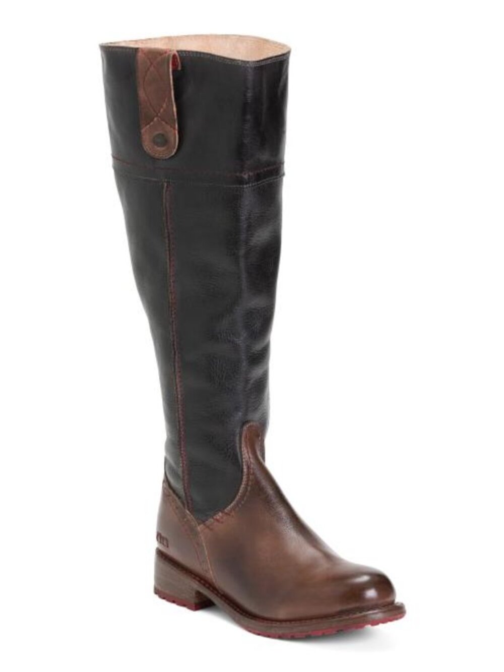 Bed Stu Jacqueline tall boot wide calf new with box and tags - black and brown